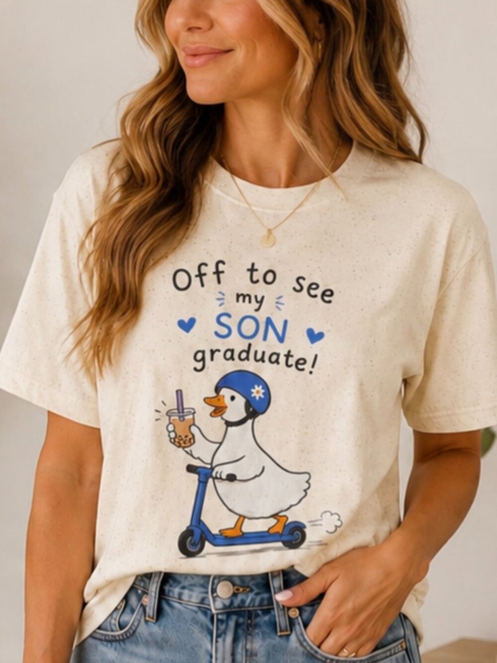 Off to See My Son Graduate Shirt, Graduation Mom Shirt Class of 2026 Goose Shirt